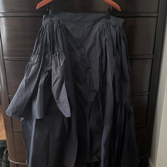 The Kemist Calais Asymmetrical Wind Breaker Maxi Skirt w/ Ruffle detail NWT - Picture 4 of 9
